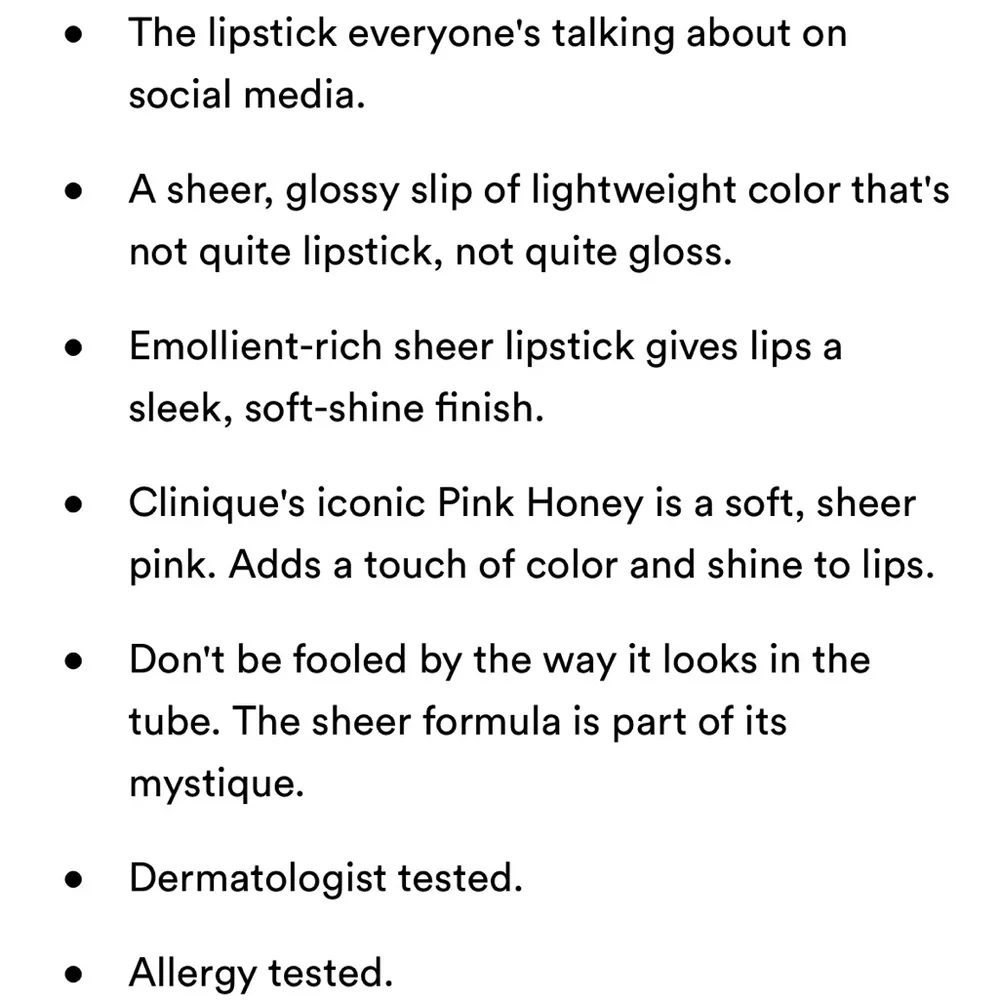 Clinique Almost Lipstick “Pink Honey”